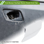 Front Left Washer Nozzle Cover Cap No. 51118067969 for BMW 320i (2013–2018) White