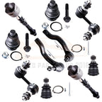 Set of 4 Upper Lower Ball Joints Tie Rods Sway Bars for Nissan Pathfinder (2005–2012)