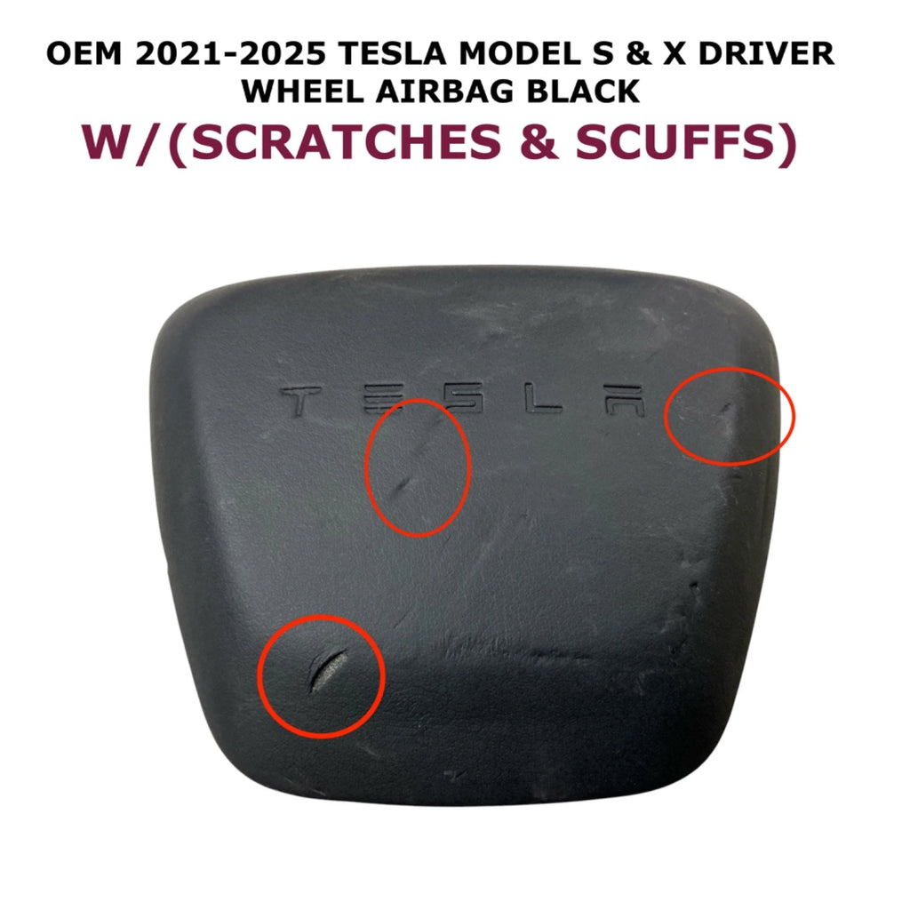 Driver Wheel Airbag for Tesla Model X (2021–2025) BLACK 1625769-00-E