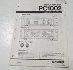Yamaha PC1002 Power Amp Amplifier Service Manual for Yamaha PC1002