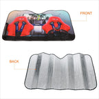 NRG Innovation NT-SUN 52" x 28" Nylon Windshield Sun Shade for Cars