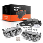 Set of 6 Front Brake Calipers & Pads for Ford Expedition Lincoln Navigator 