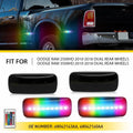 4X Rear RGB LED Marker Lights for Dodge RAM 2500HD 3500HD (2010–2018)