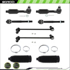 Set of 8 Front Steering Kit Tie Rod End Sway Bar End Link for Honda Odyssey (2005–2009)