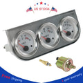 Set of 3 Mechanical Chrome Gauges for Universal Applications (52mm)