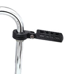Black CNC Dominator Highway Foot Peg w/ 32mm P-Clamp for Harley Road Glide (2015–2023)