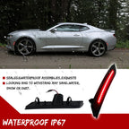 Set of 4 Smoke Red LED Side Marker Lights for Chevy Camaro (2016–2023)
