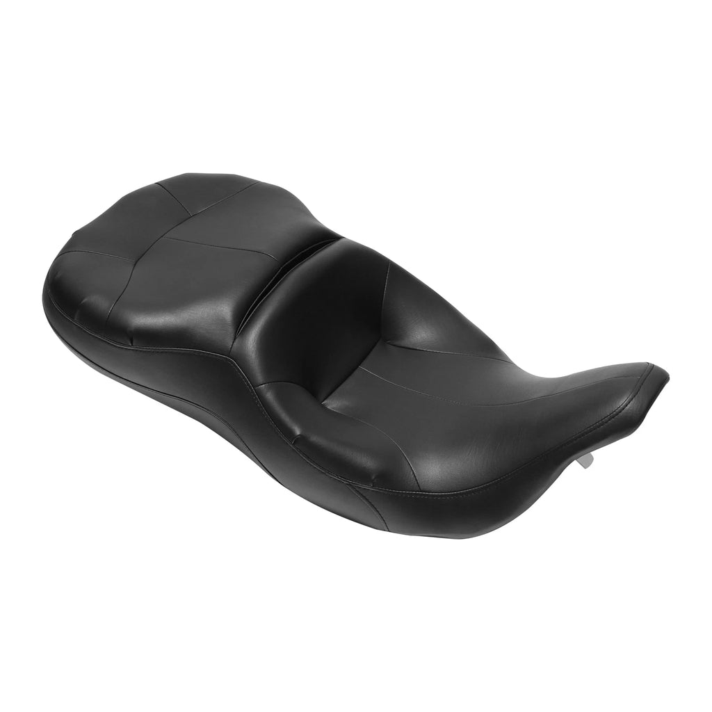 Driver Passenger Seat & Backrest for Harley Road Glide (1997–2007) Black