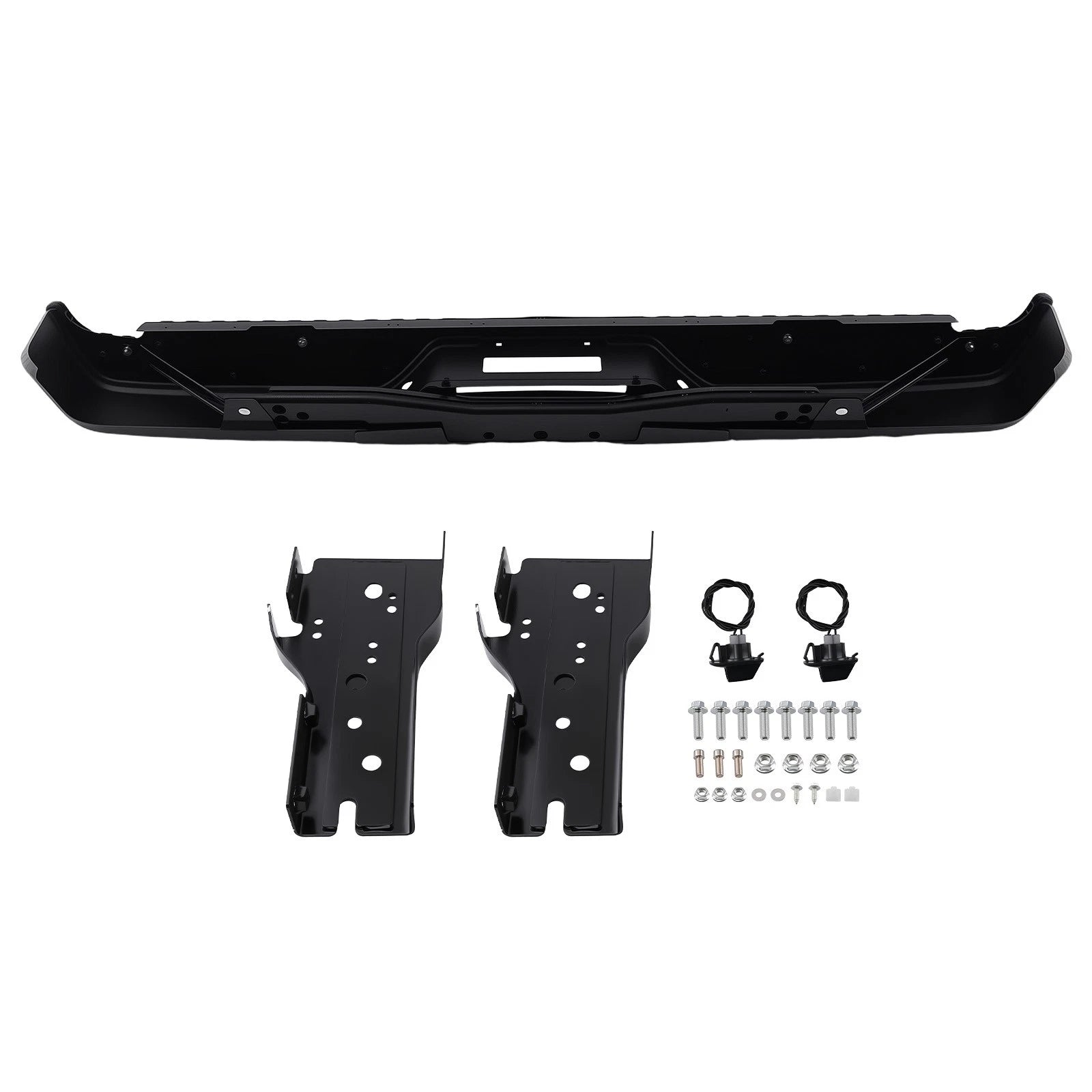 Rear Bumper Assembly for Nissan Titan (2004–2015) NI1103117 Steel Black