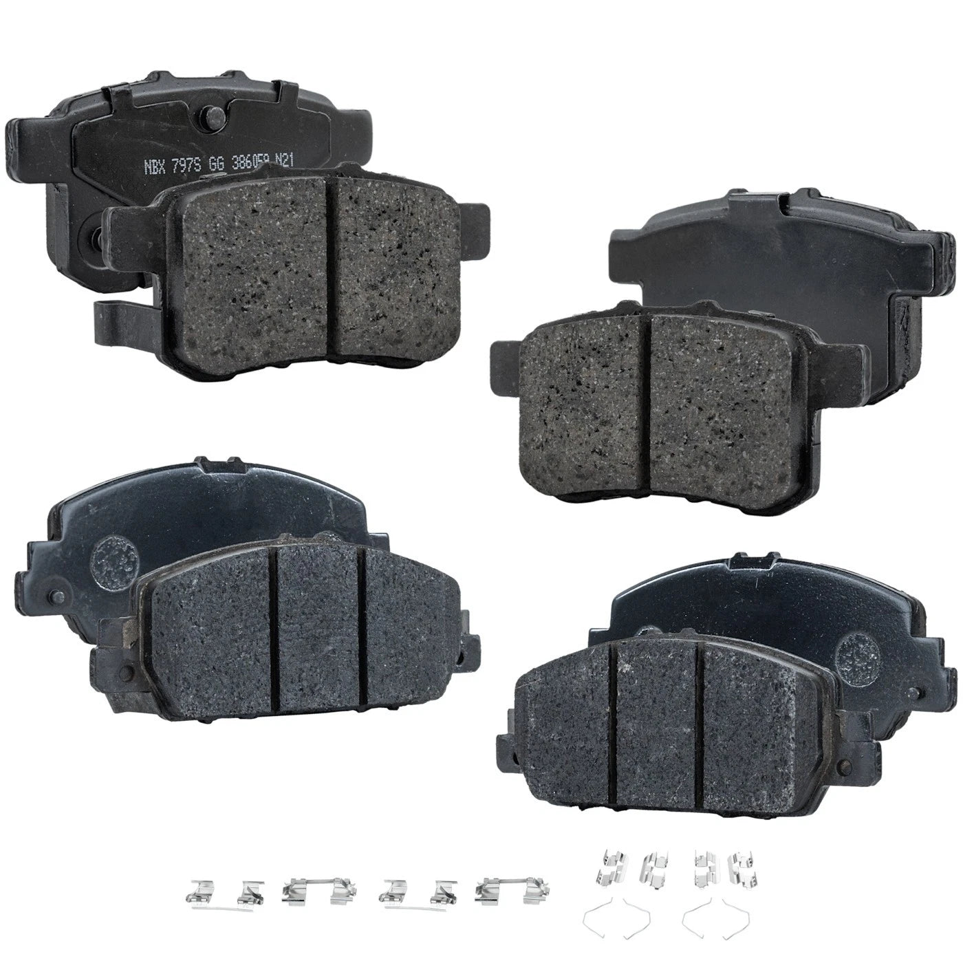 Set of 4 Ceramic Brake Pads for Honda Accord Coupe (2013–2017)