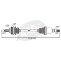 LH CV Shaft for Toyota Corolla (1989–2001)