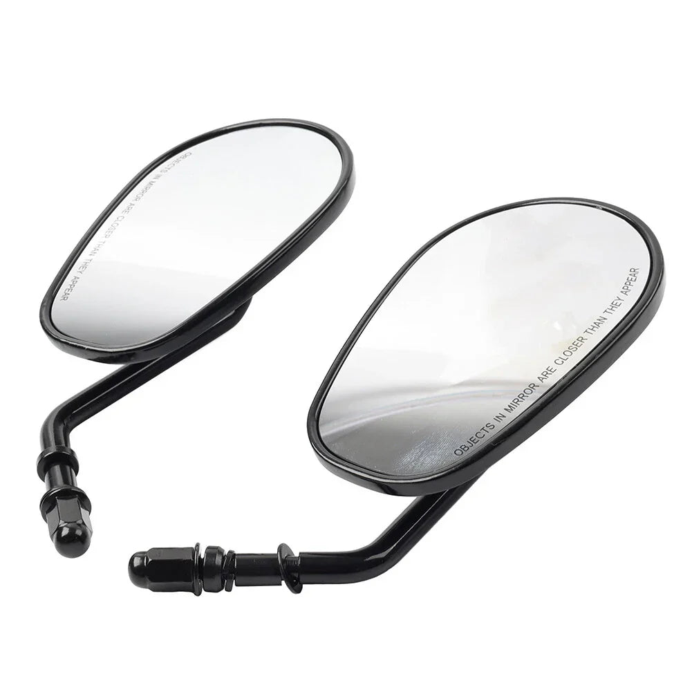 Black Rear View Side Mirrors for Harley-Davidson Sportster XL 1200 883 (2004-2023)