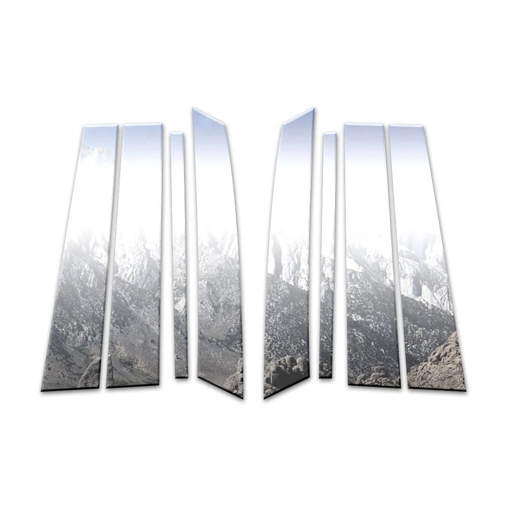 Stainless Steel Pillar Post Covers Diamond Grade 8pc for Ford Edge (2007–2015)
