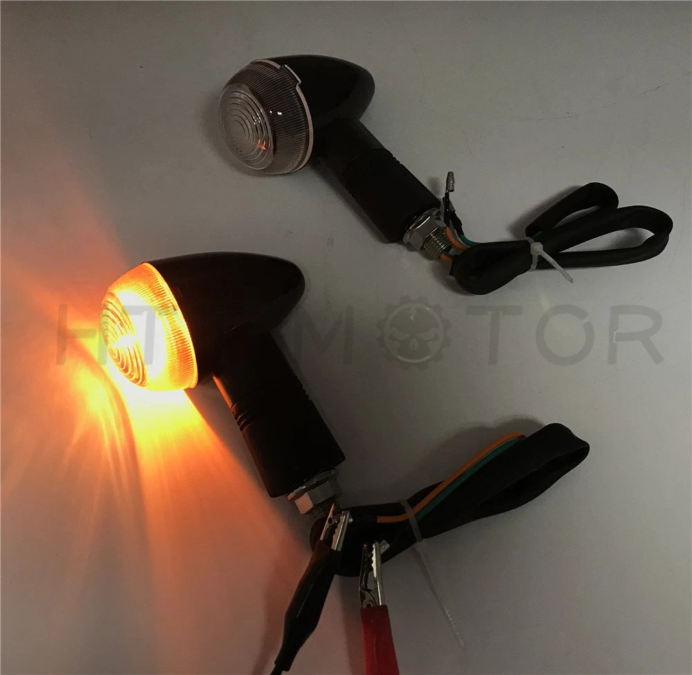 Bullet Turn Signals for Universal Motorcycle (Amber)