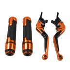 Orange Extendable Brake Clutch Lever Grip Set for Honda CB1100 CB1300 (2013-2023)