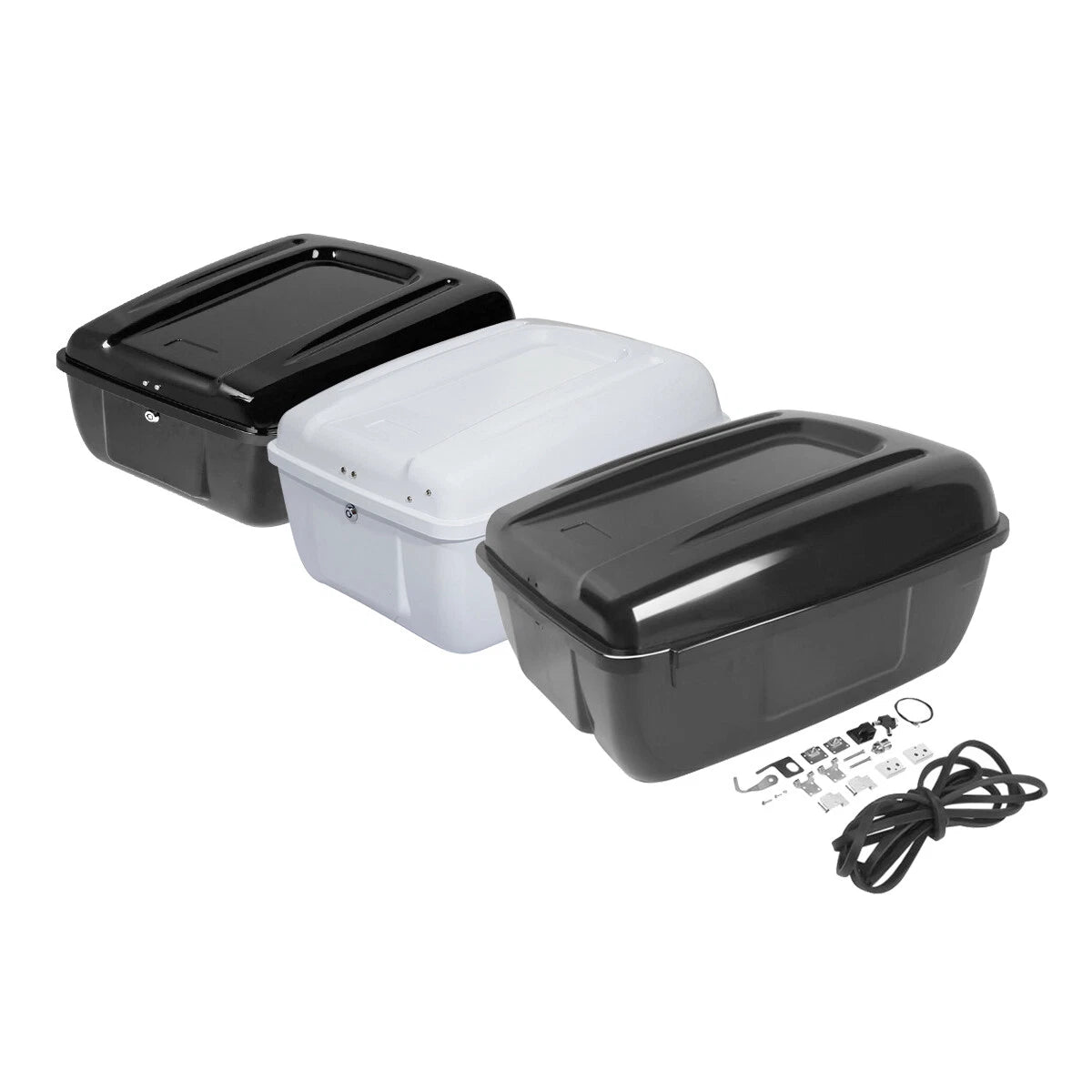 Unpainted Police Trunk for Harley Touring Road King Electra Glide (2014–2023)