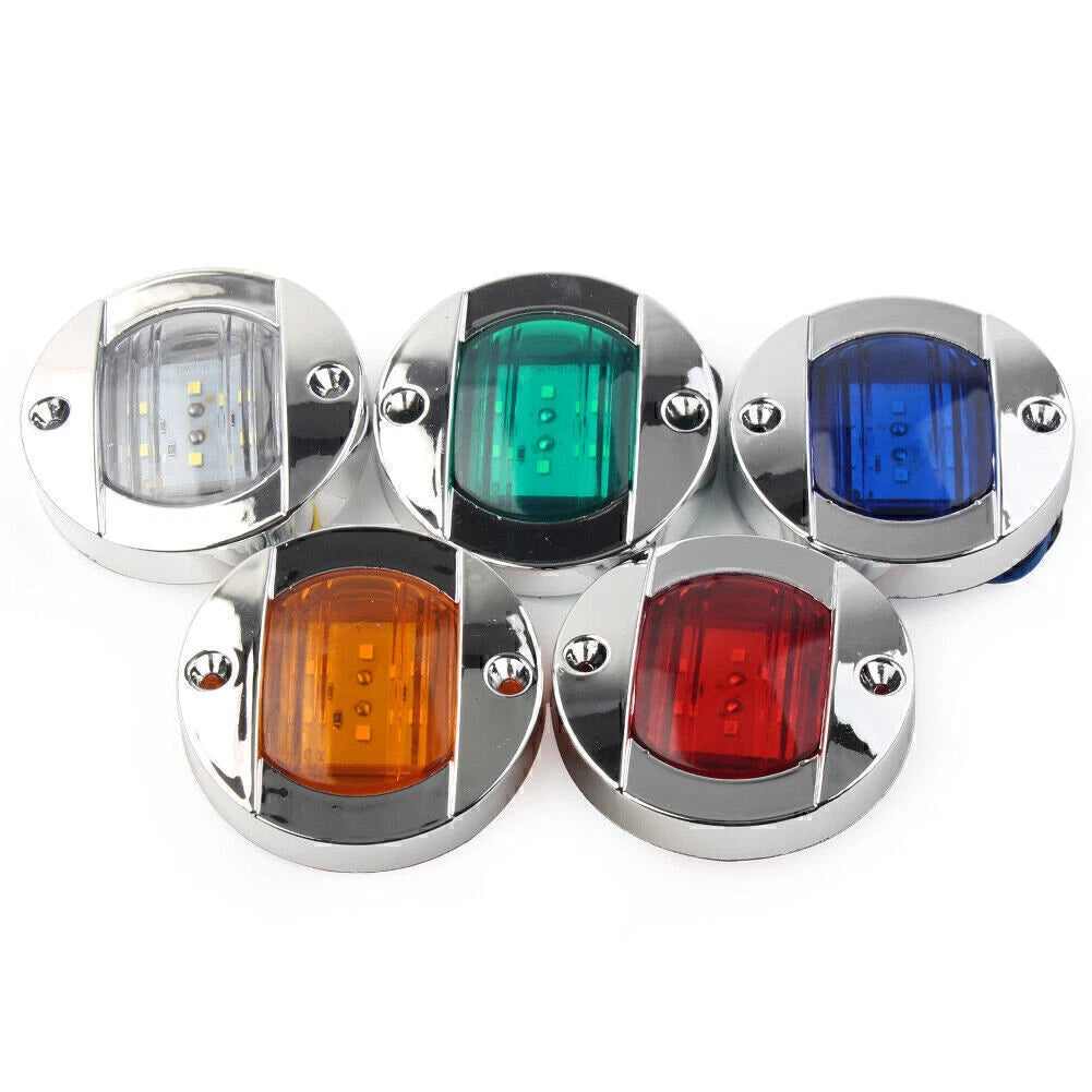 1PC Round 12V LED Side Marker Lights for Truck Trailer RV Boat (2010–2023)
