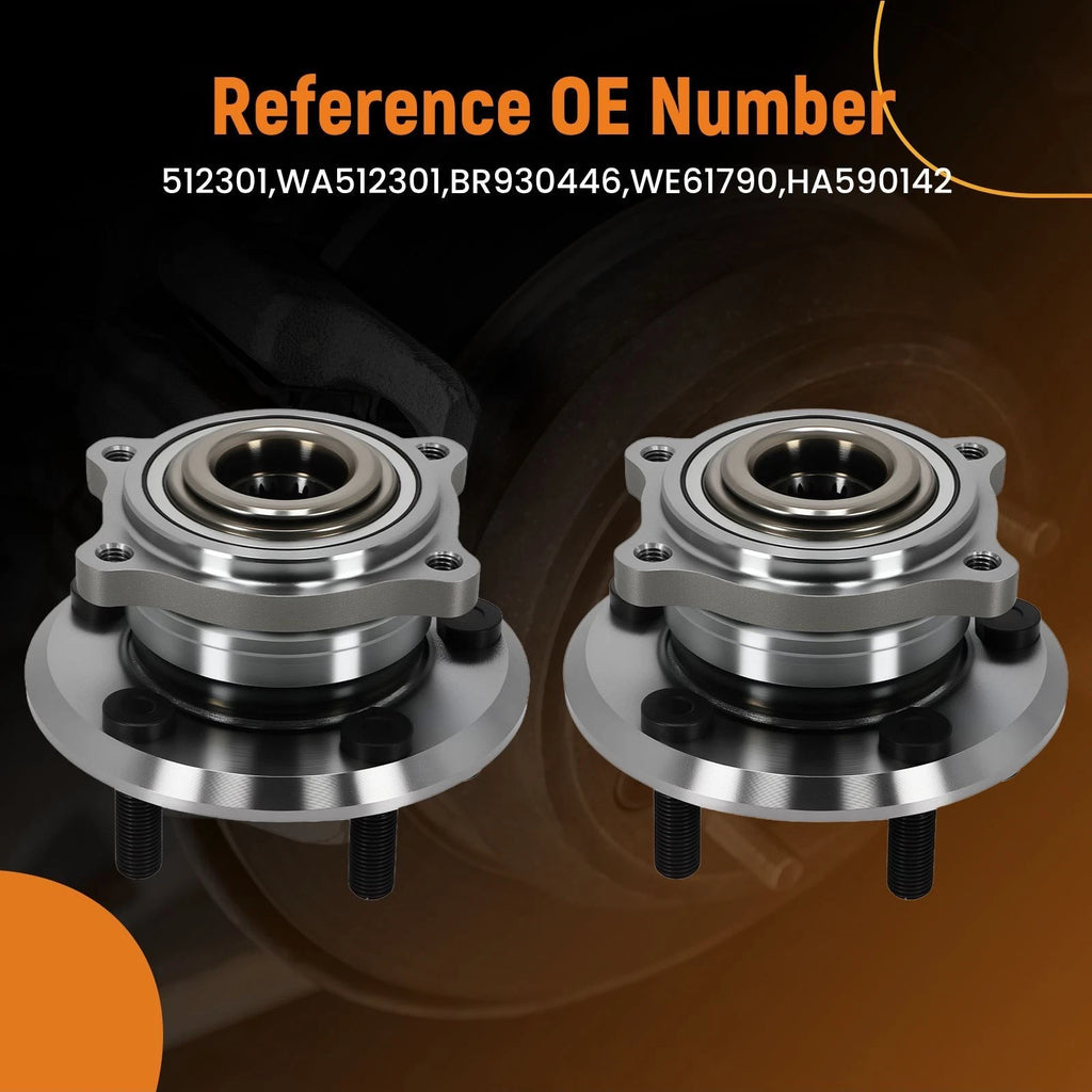 2X Rear Wheel Hub Bearing Assembly for Dodge Magnum (2005–2008) 512301
