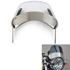 5"-9.45" Motorcycle Headlight Windshield Wind Deflector Windscreen