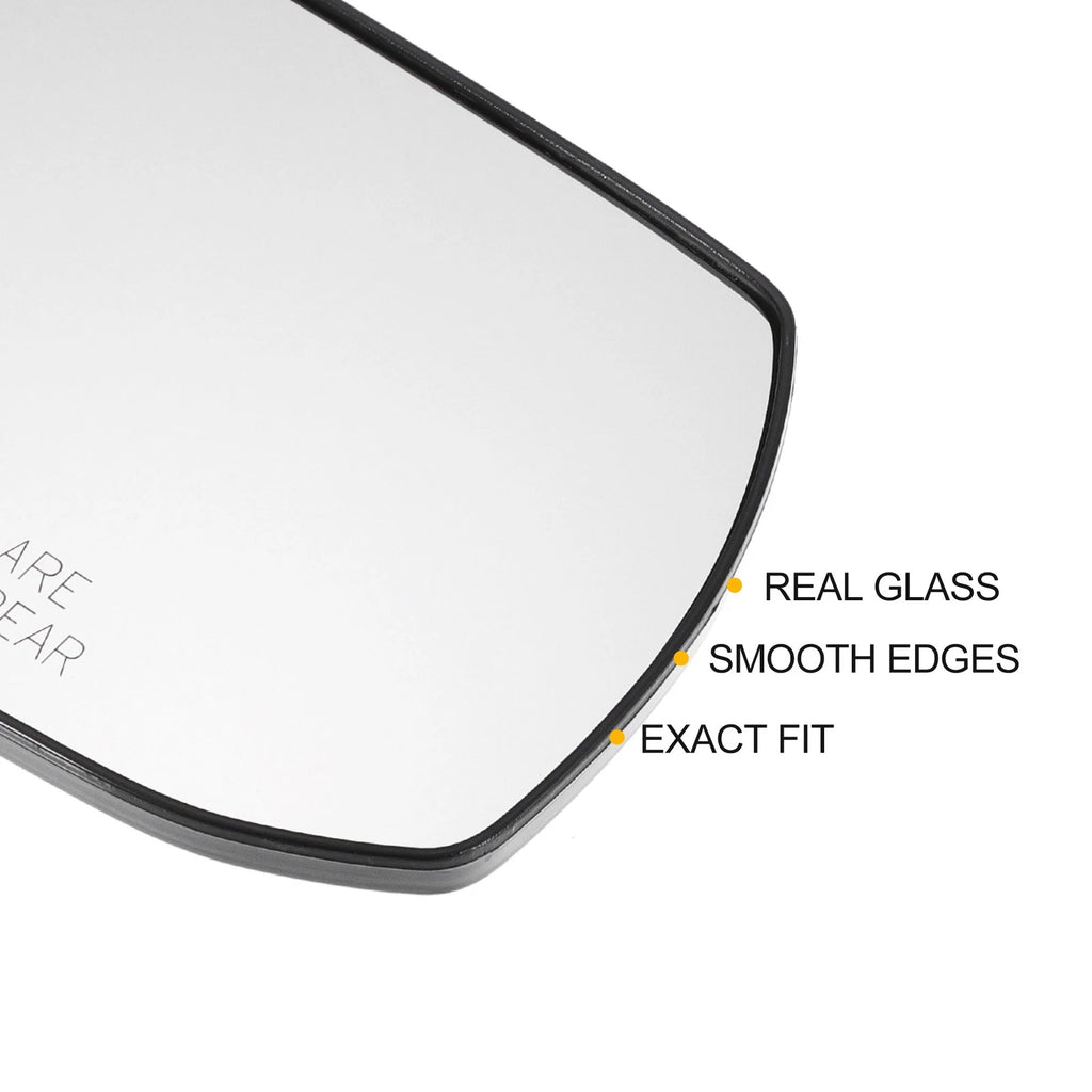 Right Side Heated White Mirror Glass for Nissan Altima Sentra (2013–2018)