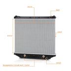 2-Row Radiator for Western Star 4700SF 4700SB/Sterling L7500 L8500 (2008–2017)