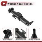 Front Driver Side Headlight Washer Nozzle for BMW Z4 (2009–2016) No. 61677206645
