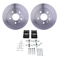 Hella Rear Rotor & Bosch QuietCast Ceramic Brake Pad Kit for W126 300SEL 560SEL (1981–1991)