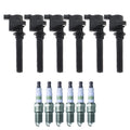 Set of 6 Ignition Coils & NGK G-Power Spark Plugs for Mazda 6 Tribute (2001–2008)