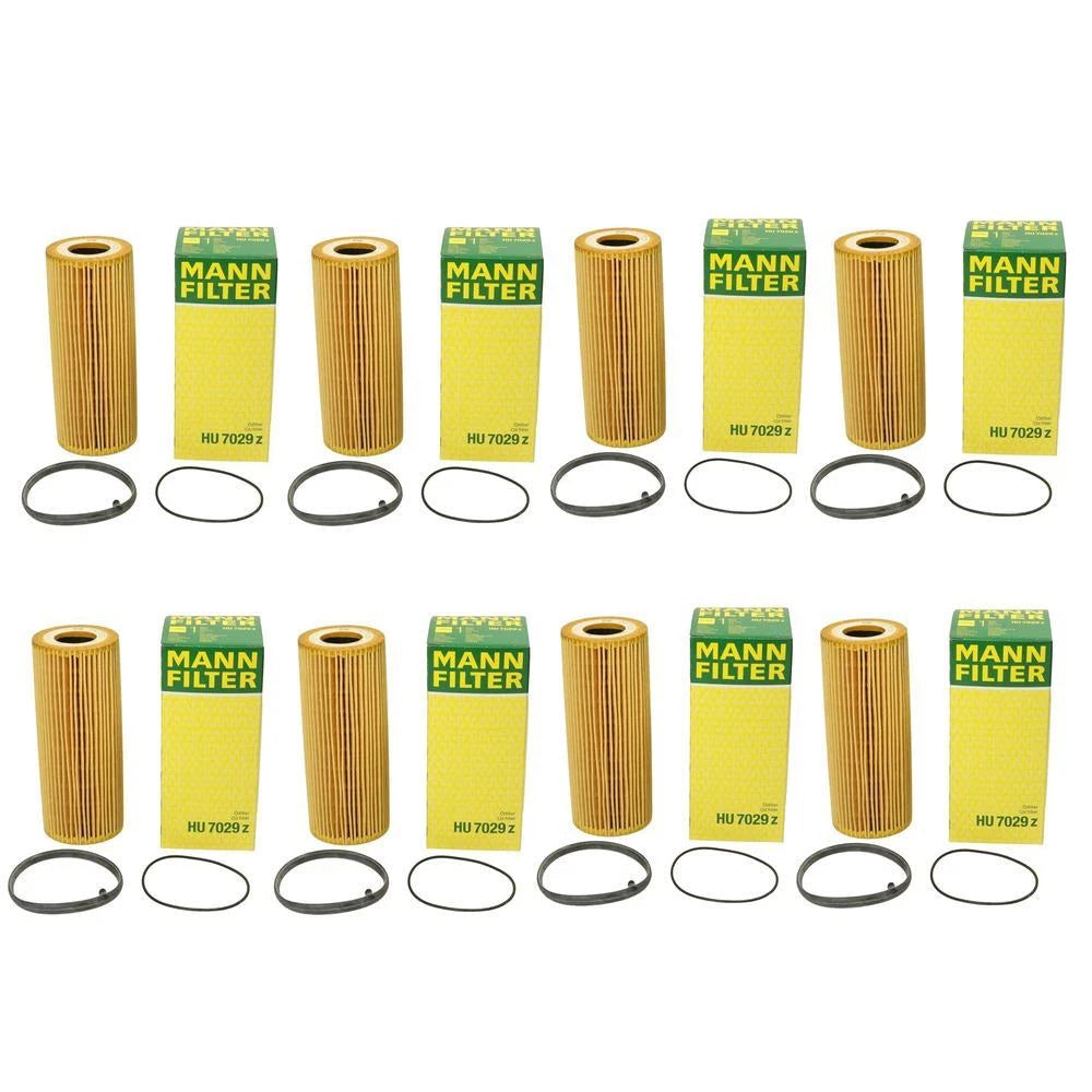 Set of 8 Engine Oil Filters for VW Touareg, Porsche Cayenne, Audi A4, A7, SQ5 (2004–2021)