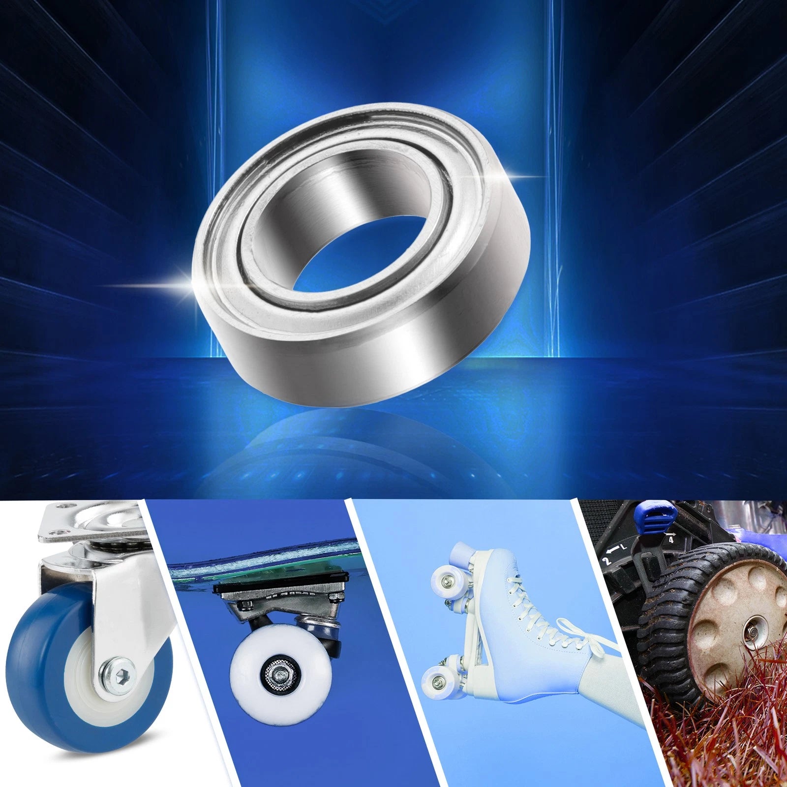 10 Pcs MR137ZZ Deep Groove Ball Bearings for Cars (7x13x4mm)