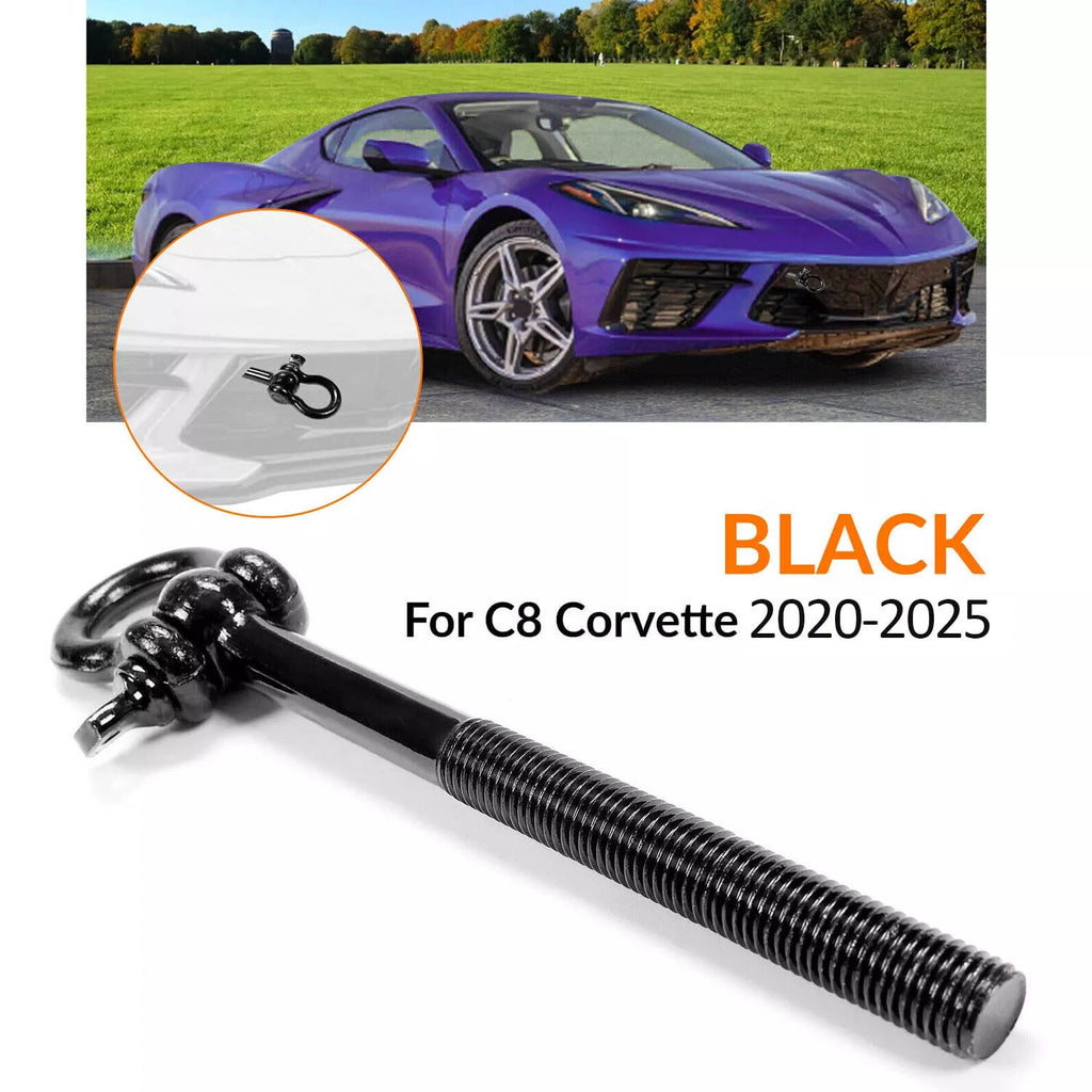 Tow Hook for Corvette C8 (2020–2025) 15234068 Black Front/Rear