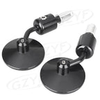 CNC 7/8" Handle Bar End Side Rearview Mirrors for Motorcycle (Universal)