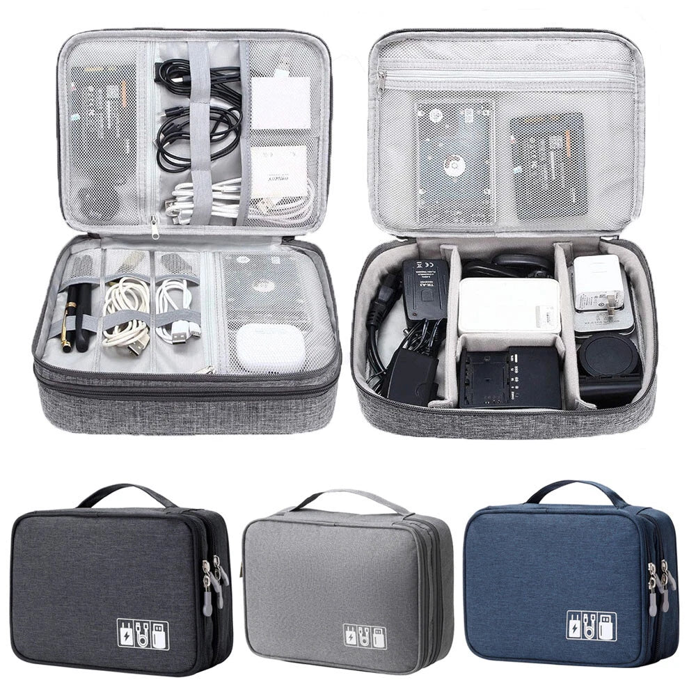 Travel Cable Storage Bags Organizer for Universal Use (Waterproof)