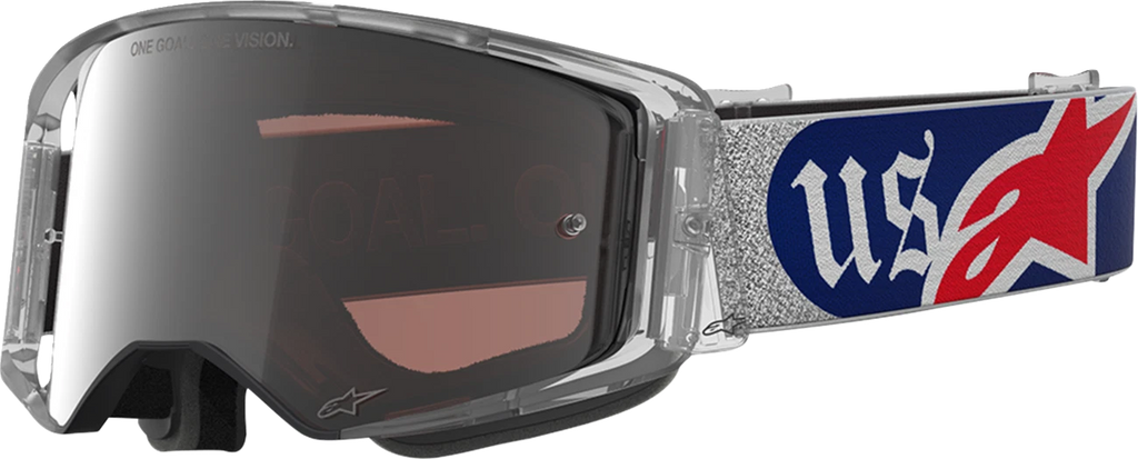 Supertech Goggles for ALPINESTARS (Merica 25) - Red/Blue/Silver/Copper