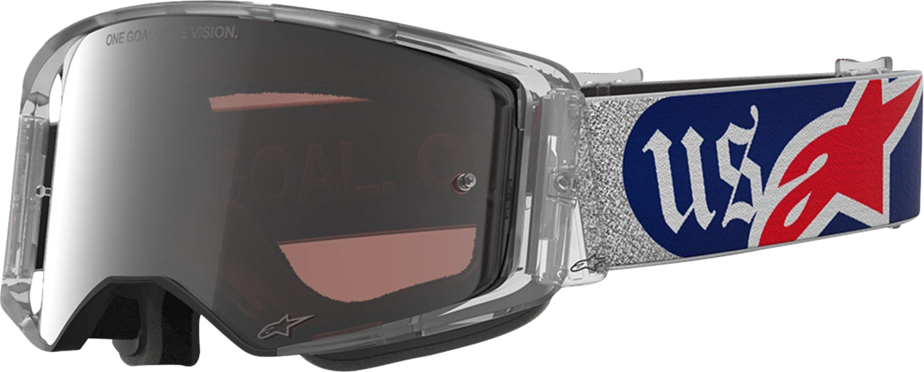 Supertech Goggles for ALPINESTARS (Merica 25) - Red/Blue/Silver/Copper