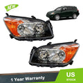 Clear Lens Headlight Assembly Set for Toyota RAV4 Sport (2009–2012)