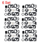 Set of 6 Carburetor Repair Parts for Briggs & Stratton (495606, 494624, 80200, 81200, 82200)