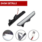 2X Clear Lens White SMD LED Rear Side Marker Lights for Ford Mustang (2010–2014)