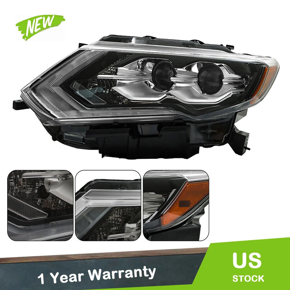 LED Headlight Assembly for Nissan Rogue (2017–2020) Left Driver Side