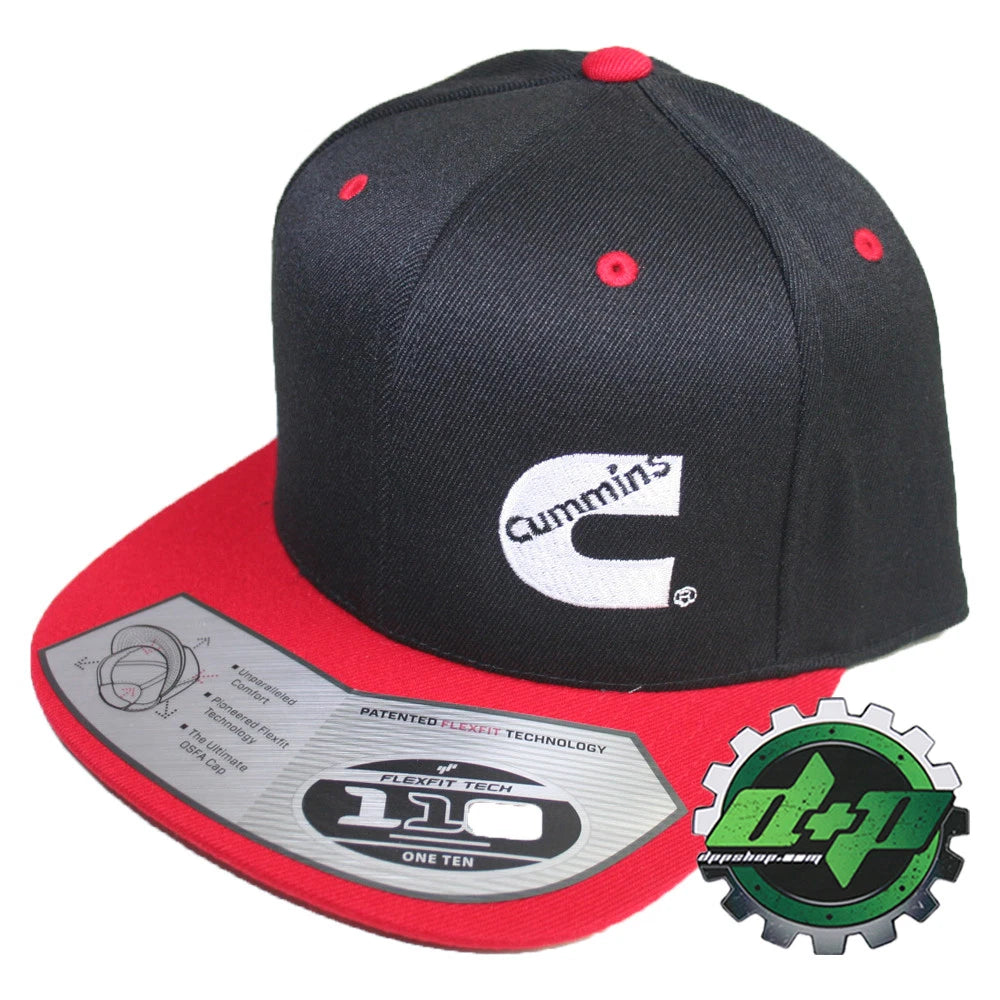 Cummins Trucker Hat Snapback Cap Red/Black Flexfit