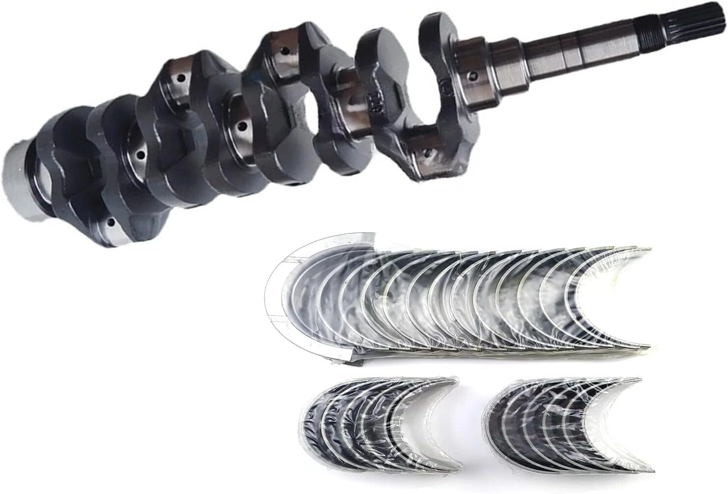 Complete Crankshaft with Bearing Set 16641-23010 for Kubota V2203
