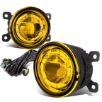 3.5" Round Aluminum Housing Yellow 5W LED Fog Light Lamp + Mount
