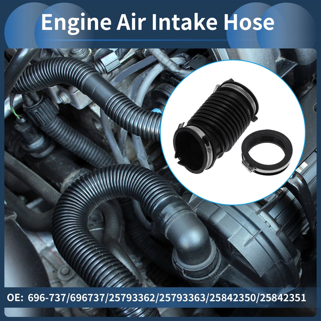 Engine Air Intake Hose for Chevrolet Cobalt L4 2.4L (2005–2010) No.696-737 Rubber Clamp