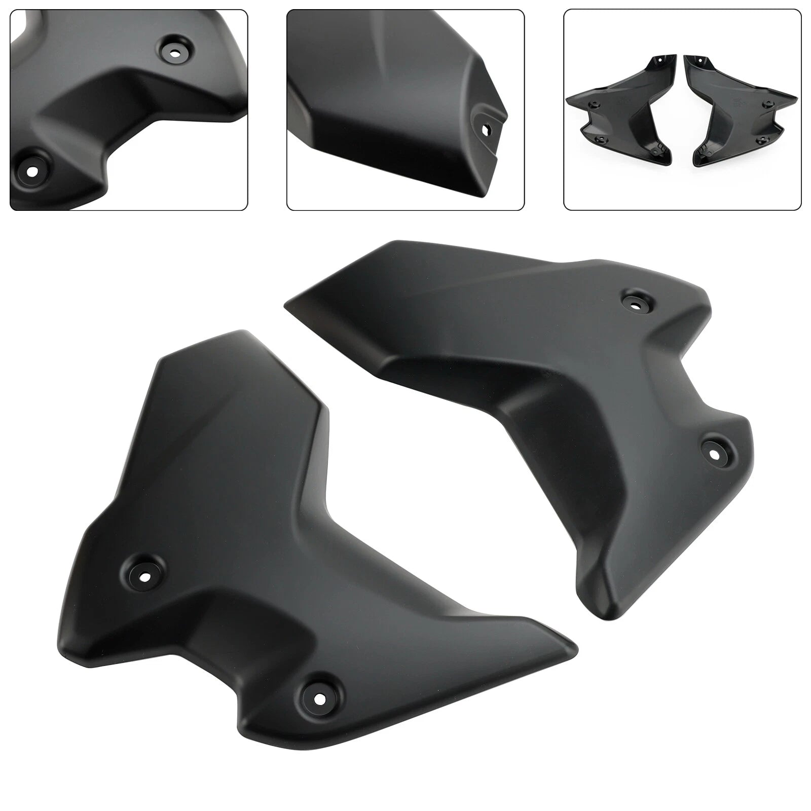 Side Frame Fairing Cowl Guards for BMW R1250GS (2018–2023) Black