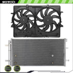 AC Condenser and Cooling Fan Kit for Audi A4 A5 (2009–2016)