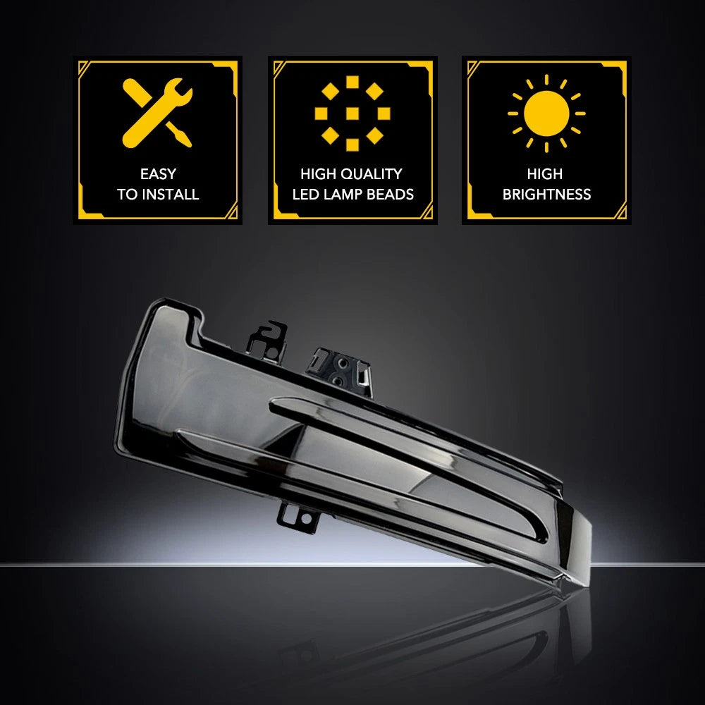 Sequential LED Side Mirror Turn Signal Light for Mercedes Benz C E S (2010-2020)
