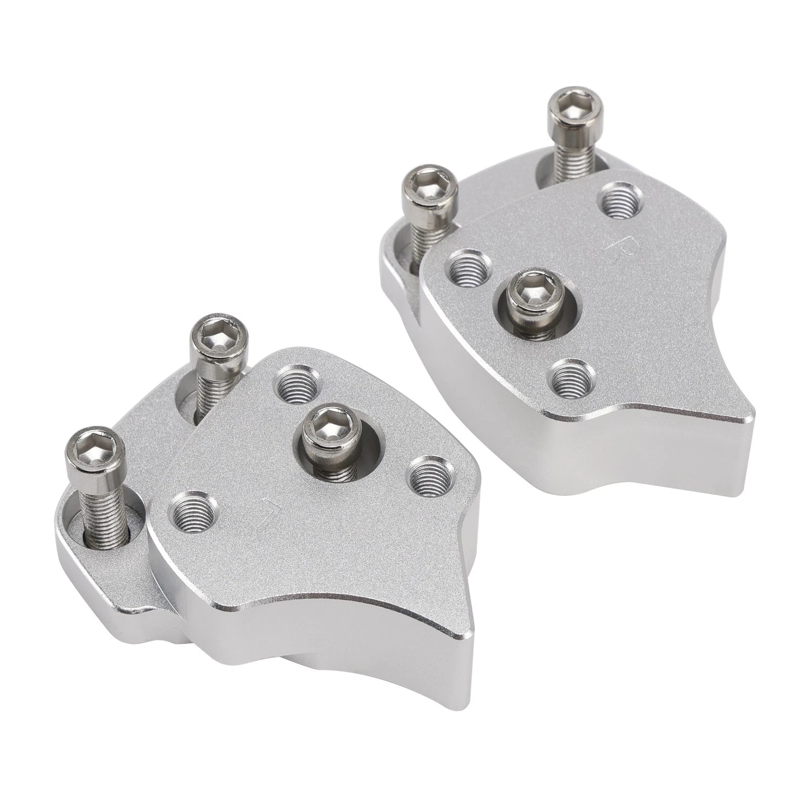 25mm Aluminum Handlebar Risers for Yamaha FJR1300 (2001–2005) Silver
