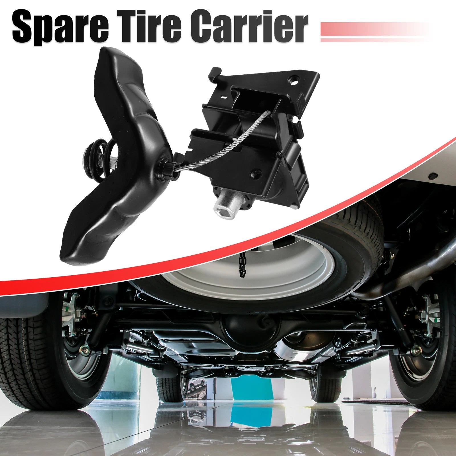 Set of 1 Spare Tire Hoist Winch Carrier for Ford Lincoln (2009–2019) 9L3Z1A131A