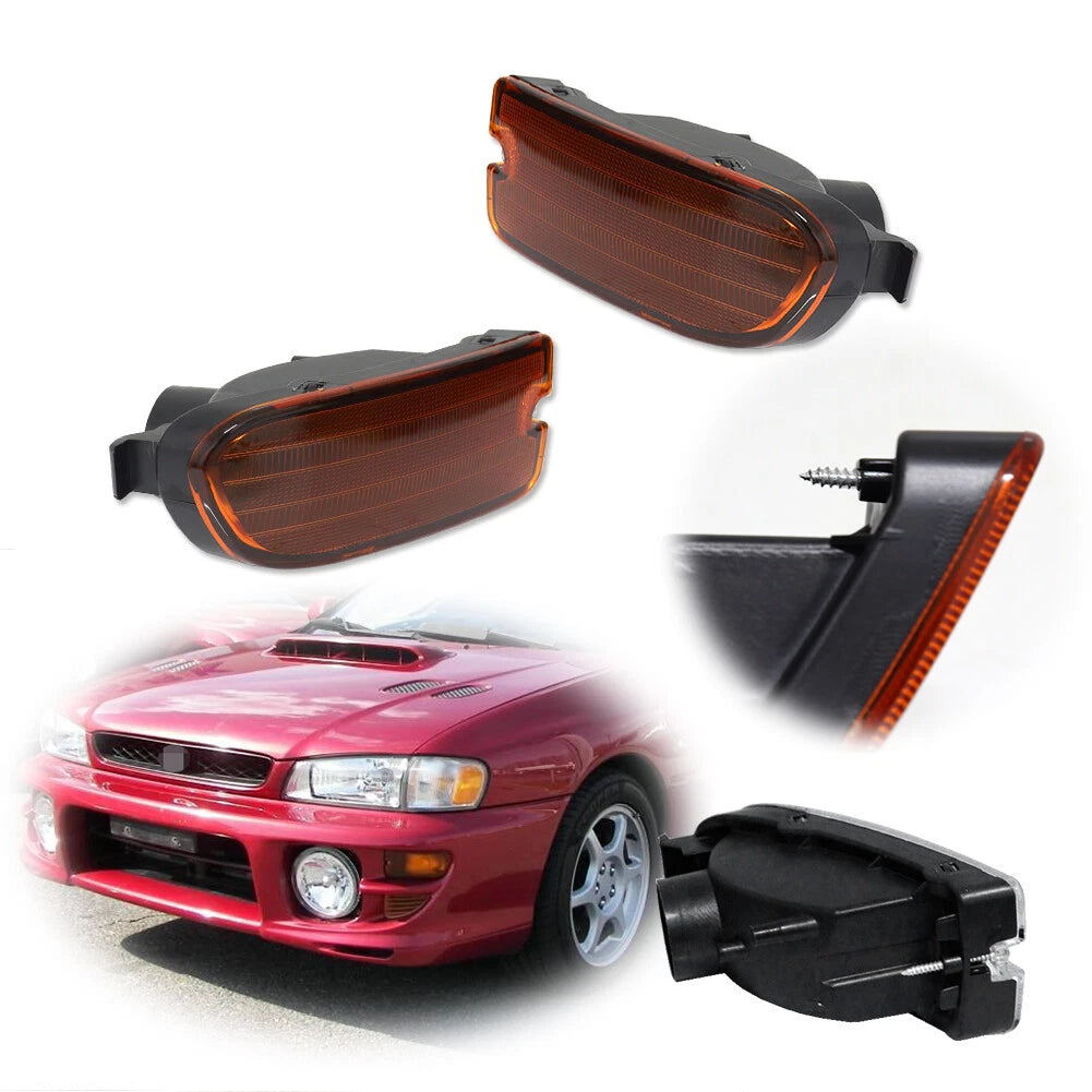 Euro Style Amber Turn Signal Lamp Lens for Subaru Impreza (1999–2001)