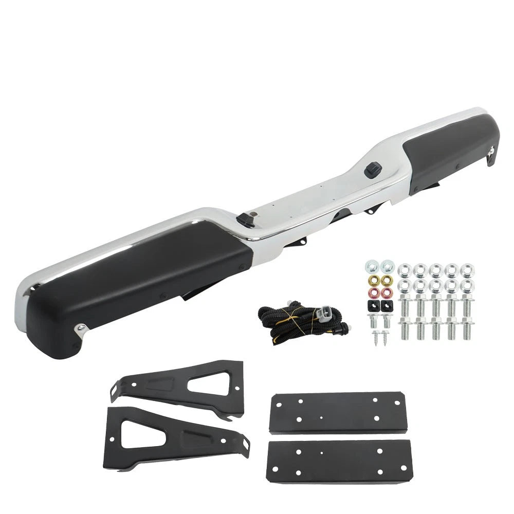 Chrome Steel Rear Step Bumper for Dakota (1997–2004)
